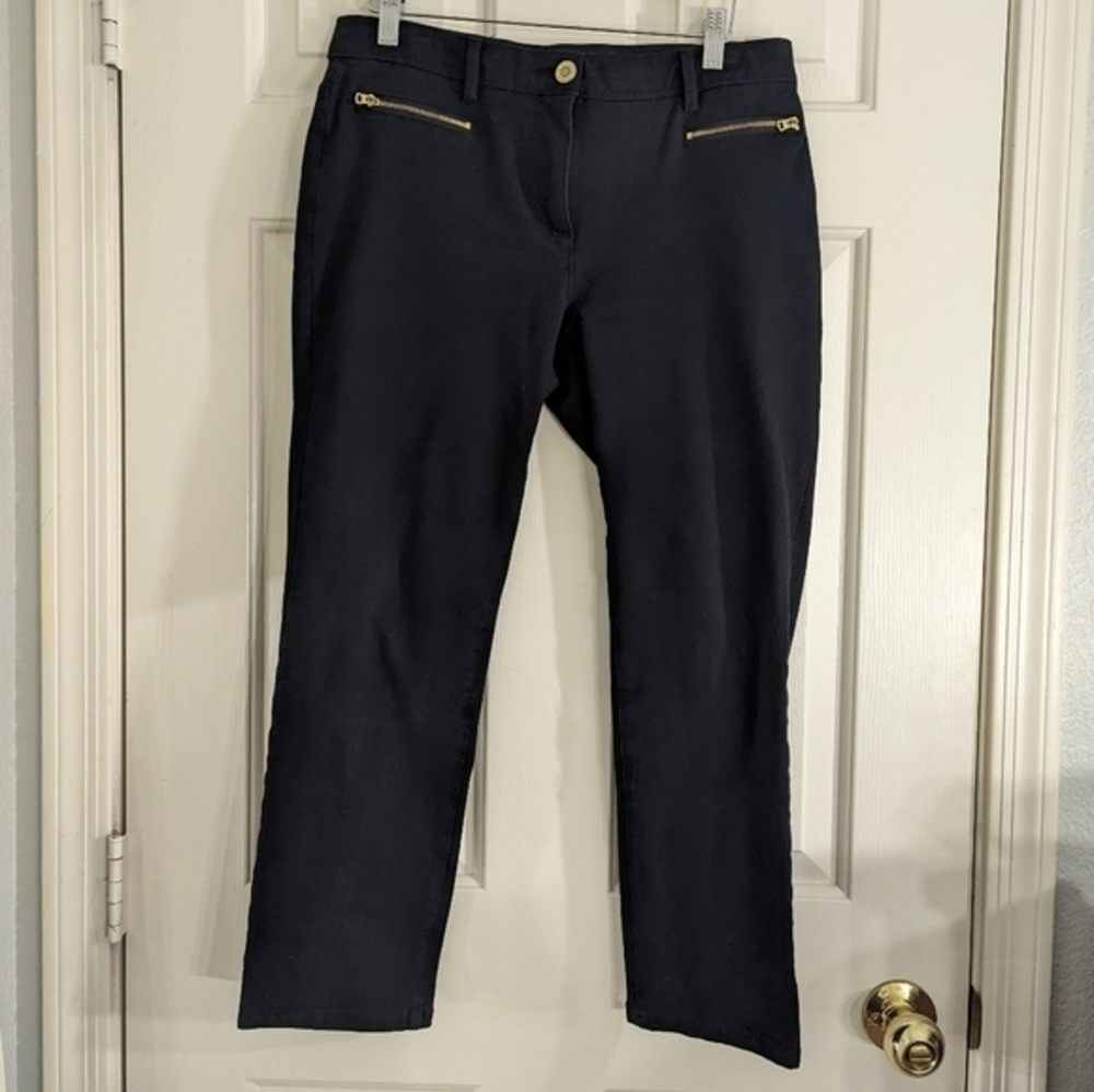 Chico's So Slimming Stretch Ankle/Cropped‎ Pant Black Size 0.5 (Sm 6) - Picture 3 of 15